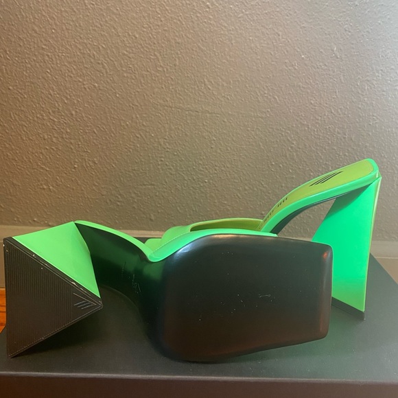 The Attico Sandal heel fluo green. - Picture 13 of 13